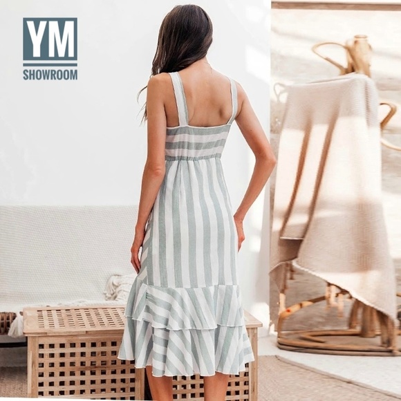 Beautiful linen blend dress - Picture 3 of 7